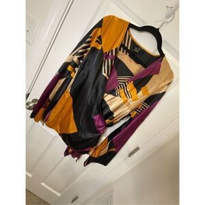 Ashley Stewart women’s wrap blouse size 16